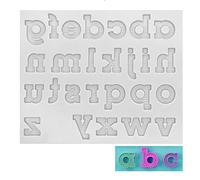 Moule en résine avec trou pour bijoux, lettre B minuscule | Avec pendentifs suspendus pour étiquettes de bagages, décorations d'intérieur, ornements en cristal