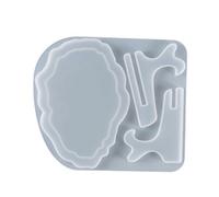 Moule En Résine De Cadre Photo,Moule En Silicone Avec Présentoir,Rectangle Narirrégulier Dépasse - Type Ellipse Wave