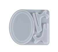 Moule En Résine De Cadre Photo,Moule En Silicone Avec Présentoir,Rectangle Narirrégulier Dépasse - Type Ellipse
