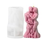Moule en résine de couple d'amour - Moule en silicone pour bougie parfumée au corps humain abstrait | Moule en résine de silicone | Moule à bougies en forme de portrait | Moule en résine pour