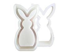 Moule en résine de lapin - Moule de lapin de Pâques en silicone, moule de lapin antiadhésif pour fabriquer des bougies | Moule artisanal pour artisanat, décoration et fête, parfait