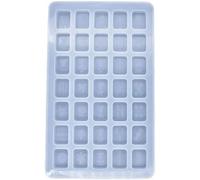 Moule en résine de Mahjong blanc pour mahjong chinois, moules en silicone époxy avec 35 cavités pour moulage en résine personnalisée