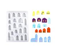 Moule En Résine De Maison Styles Européens Élégants Moule À Breloques En Silicone Détaillé Maison Européenne Pour Porte-clés Pendentif Artisanat Fabrication Bijoux À Faire Soi-même