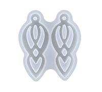 Moule en résine de moulage en silicone pour chaîne/boucles d'oreilles en silicone pour attrape-rêves époxy / pendentif en forme de plume avec
