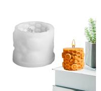 Moule en résine de peigne à miel, moule en silicone de cylindre d'abeille - Moule à bougie 3D Moule à savon cylindrique | Casting Resin Art Release rapide Décoration de la maison pour bonbons et