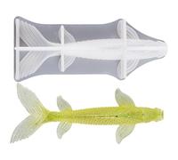 Moule en résine de poisson - 10 cm - Moule de bricolage en silicone - Outil de cuisson de qualité supérieure - Décoration de moule - Accessoires de glaçage au chocolat pour projets de décoration de