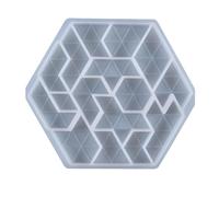 Moule en résine de puzzle, puzzle hexagonal en résine, moule en silicone moulé sous pression, moules à perles, outil de moule à gâteau artisanal pour faire plaisir