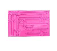 Moule En Résine De Signet Forme D'épée Silicone Pour Moulage Époxy Porte-clés Bijoux Moules De Marque-page Pour Moulage