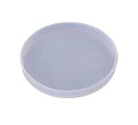 Moule en résine de silicone en forme de disque époxy pour couler des sous-verres, des œuvres d'art, des moules en résine, ensemble carré