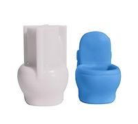 Moule en résine de silicone en forme de toilettes pour aromathérapie, gypse, décoration époxy, pot de fleurs, moules en résine, moules pour fabrication de savon, décoration d'intérieur unique