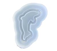 Moule en résine de silicone époxy dauphin pour la fabrication de bijoux, pendentifs, porte-clés, décorations d'intérieur, moules de moulage de lettres, carrés et rectangulaires