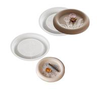Moule en résine de silicone - Moule rond en silicone - Convient pour les travaux manuels et la décoration de table