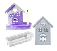 Moule En Résine De Silicone - Outil De Moulage Antiadhésif En Forme De Maison | Moule En Silicone Flexible Et Réutilisable, Facile À Démouler | Fabrication Artisanale DIY | Résine Savon