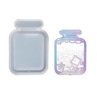 Moule en résine de silicone pour la fabrication de bijoux, pendentifs, porte-clés, décoration d'intérieur, kit de moules shaker en silicone pour breloques et pendentifs