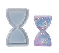 Moule en résine de silicone pour la fabrication de bijoux, pendentifs, porte-clés, décoration d'intérieur, kit de moules shaker en silicone pour breloques et pendentifs