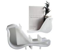 Moule en résine de silicone - Présentoir de cartes - Moule en silicone - Décoration de bureau - Moule en forme d'oiseau mignon - Support de rangement pour l'artisanat en résine