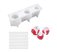 Moule en résine de silicone stable avec motifs de bonbons pour porte-clés et accessoires d'artisanat Moule en silicone pour bonbons et fraises