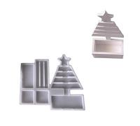 Moule En Résine De Vacances Planteur D'arbre Noël Outil Fabrication Silicone Pour Garnitures Festives Composant Sécurité Alimentaire Moule Résine Réutilisable Pour Bricolage