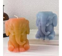 Moule en résine d'éléphant - Moule à bougie en résine d'éléphant - Moule en silicone pour décoration d'intérieur - Moule 3D en forme d'animal