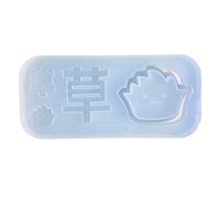 Moule en résine d'herbe - Remplissage en silicone pour la fabrication de bijoux, pendentifs, porte-clés, bijoux, moules, lettres, dés, cœurs rectangulaires