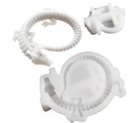 Moule en résine dragon, moule pour décoration topper gâteau dragon - moules en silicone résine époxy dragon pour travaux avec sucre fondant, décoration topper gâteau, argile, craie