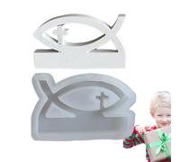 Moule En Résine En Forme De - Bougie En Silicone Avec Motif De Poisson Détaillé Pour L'artisanat D'art En Époxy | Forme De Décoration De Bureau, Outil De Moulage D'ornement De Gâteau, Projets Cr