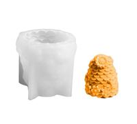 Moule en résine en forme de nid d'abeille | Moule à savon en silicone 3D - Moule à bougie cylindrique à libération rapide - Décoration d'intérieur en résine animale pour fondant et pâtisserie