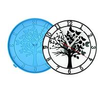 Moule en résine en Forme d'vie, Vie Ronds et Horloge, Art Mural en Silicone pour Moulage résine époxy, loisi créatifs, décorations murales, décoration d'intérieur