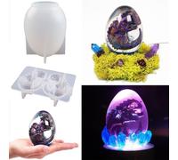Moule En Résine Époxy 3d Dragon Egg, Pour Bougies, Savon, Ciel Étoilé, Boule Veilleuse, Moule En Silicone, Bricolage Artisanat, Décoration De La Maison