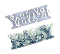 Moule En Résine Époxy Avec Lettres Anglaises, Accessoires De Fabrication De Bijoux, Moulage En Résine Époxy Numérique