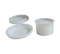 Moule en résine époxy cristal - Boîte de rangement pour maquillage - Tasse à bijoux - En silicone - Avec couvercle - Moules de rangement pour kit de bijoux