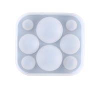 Moule en résine époxy cristal demi-sphère en forme de demi-sphère, moule en silicone