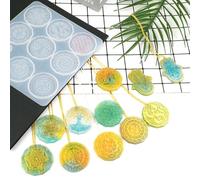 Moule En Résine Époxy Cristal, Pendentif Fleur De Vie, Bijoux, Collier, Boucles D'oreilles, Moule En Silicone, Bricolage Artisanat, Outil De Moulage