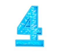 Moule en résine époxy en forme de chiffres arabes de 0 à 9 pour décoration de gâteaux