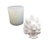 Moule en résine époxy en forme de renard à neuf queues de renard anti-adhésif parfumé Moule en silicone pour décoration de table Outil unique pour les débutants