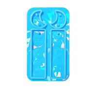 Moule En Résine Époxy Moulage De Bijoux Lune Porte-clés Boucle D'oreille Pendentif Outil Fabrication Boucles D'oreilles Lune Moules En Silicone