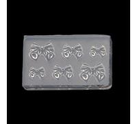 Moule en résine époxy pour décoration d'ongles en forme de nœud 3D - Plaque d'estampage - Pochoirs en silicone