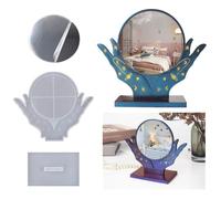 Moule En Résine Époxy Silicone Avec 5 Miroirs, Pour Miroir Décoratif De Maison, Maquillage De Bureau, Artisanat D'art, Diy, Offre Spéciale