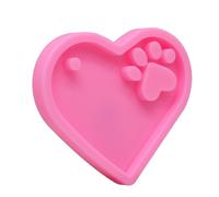 Moule En Résine Époxy T84b, 2 Pièces/Ensemble, Porte-Clé En Forme De Patte D'ours, Moulage En Silicone, Bricolage, Artisanat, Plâtre, Savon, Fabrication De Pendentifs, Bijoux