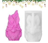 Moule en résine Gnome, moule Gnome de Noël - Moule de moulage en résine, moule à bougie, décor de Noël - Moule de sculpture de gnome flexible pour Thanksgiving, Pâques