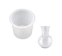 Moule en résine hydroponique avec support de vase, vase en silicone pour pot de fleurs, décoration de table d'intérieur, moule de pot de fleurs extra large