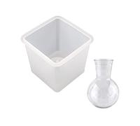 Moule en résine hydroponique avec support de vase, vase en silicone pour pot de fleurs, décoration de table d'intérieur, moule de pot de fleurs extra large