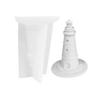 Moule en résine phare - Forme de moulage en silicone, outil de bricolage antiadhésif | Moule de fabrication de bougies, pour la décoration de la maison, projet artisanal, pièce d'exposition créative,