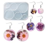 Moule en résine pour boucles d'oreilles, arche ronde en forme de diamant, pendentif en résine pour fabrication de bijoux