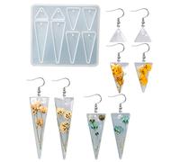 Moule en résine pour boucles d'oreilles, arche ronde en forme de diamant, pendentif en résine pour fabrication de bijoux