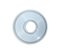 Moule en résine pour bougeoir - Ancien bougeoir géométrique - Plateau en silicone - Outil de moulage - Forme ronde - Moule de décoration fait à la main pour cire, époxy, béton, création artisanale