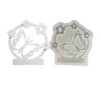 Moule en résine pour bougeoir, bougeoir en silicone avec couronne découpée, formes de photophore, moule décoratif pour pot de fleurs, Pâques, décoration de table de ferme