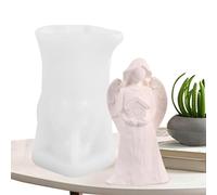 Moule en résine pour fabrication de bougies anges - Moule en résine fait à la main - Moule en forme d'ange, moule flexible pour fondant, chocolat, gelée, gâteau, bonbons