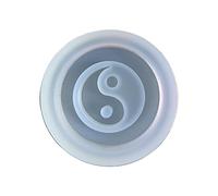 Moule en résine pour loisirs créatifs - Moules en silicone époxy - Moules à bijoux en forme de Tai Chi - Moule à breloques en silicone