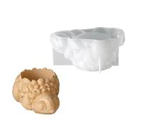 Moule en résine pour loisirs | Jardinière en forme de coquillage en silicone avec couronne à facettes, petite forme de décoration de bureau pour béton de
